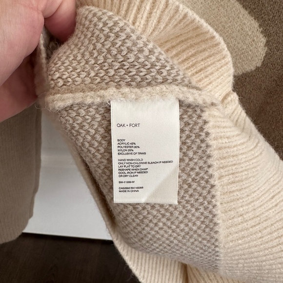 Oak & Fort Chunky Knit Oversized Sweater - New - Picture 2 of 7